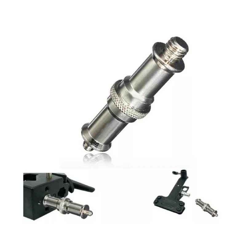 Adaptador Espiga  doble macho 1/4–3/8