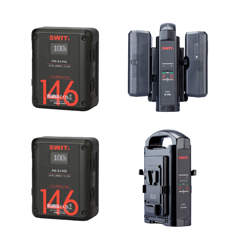 V mount 146 x2 con cargador