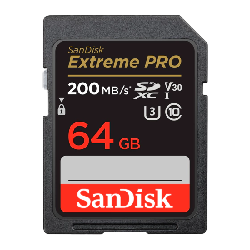 Tarjeta SDX Sandisk 64 gb Extreme pro UHS-I 200MB/s