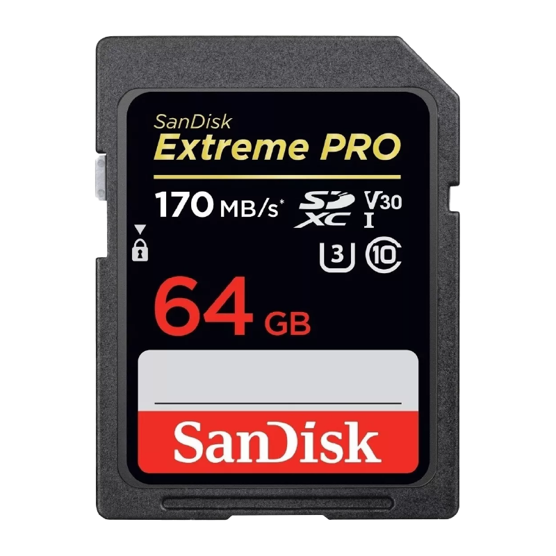 Tarjeta SDX Sandisk 64 gb Extreme pro UHS-I 170MB/s