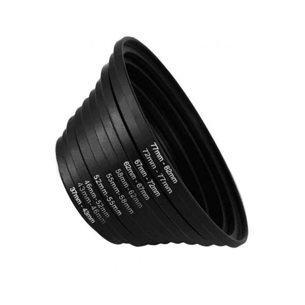 Set anillos Adaptadores del Filtro 49mm a 77mm